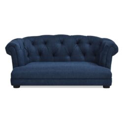 Kiki - Chesterfield Dog Sofa Bed Medium - Pacific Blue