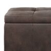 Castleford - Storage Ottoman - Distressed Brown - Image 5