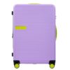 Hardshell Luggage Sets 3 Pieces Contrast Color Suitcase With Spinner Wheels And Tsa Lock 20" 24" 28" Available - Purple - Image 3