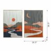 Rectangular Tassel Print Wall Art, Home Decor For Living Room Bedroom Office Hallway - Multicolor - Image 16