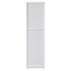 Tall Bathroom Storage Cabinet With Glass Doors, Free-Standing, Two Drawers, And Adjustable Shelves, MDF Board, Painted Perfect For Displaying Your Favorite Items - White - Image 15