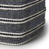 Corrie - Square Woven Outdoor / Indoor Pouf - Navy / White - Image 4