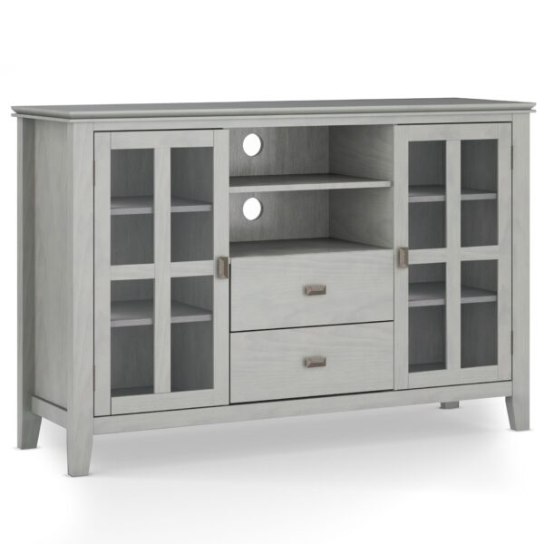 Artisan - Tall TV Media Stand - Fog Gray