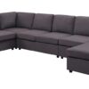 Tifton - Modular Sectional Sofa With Reversible Chaise - Dark Gray - Image 5