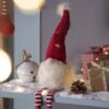 Christmas Gnomes Decorations, Christmas Table Home Ornaments For Holiday Party Gifts (Set of 2) - White / Red - Image 2