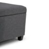 Avalon - Storage Ottoman Bench - Slate Gray - Image 4