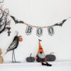 Iron Boo Banner With Bats, For Halloween Holiday Decor - Black / Gray / Orange - Image 5