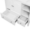 Bathroom Vanity Base Only, Solid Wood Frame And MDF Boards - White - Image 4