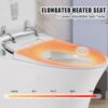 Luxury Smart Toilet With Dryer And Warm Water, Elongated Bidet Toilet With Heated Seat, With Remote Control, Led Night Light, Power Outage Flushing, Soft Close Cover - White - Image 3