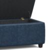 Avalon - Storage Ottoman Bench - Denim Blue - Image 4