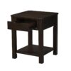 Flora - End Table With Drawer - Dark Brown - Image 3