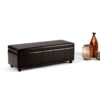 Kingsley - Large Storage Ottoman - Coffee Brown - Image 9