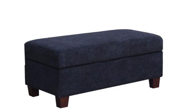 Diego - Fabric Sectional Sofa With Right Facing Chaise, Storage Ottoman, And 2 Accent Pillows - Black