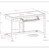 Erina - Small Desk - Distressed Charcoal Brown - Image 9