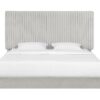 King Size Upholstered Platform Bed - Minky Stone - Image 3