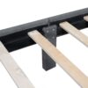 Queen Size Upholstered Platform Bed With Drawer - Gray - Image 7