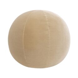 Luna - Round Sphere Accent Ball Throw Pillow - Fawn Brown