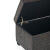 Avalon - Storage Ottoman Bench - Dark Gray - Image 7