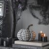 Halloween Pumpkin Decor Set, For Holiday Halloween Decoration (Set of 6) - Black / White - Image 15