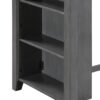 Graham - 3 Piece Small Space Counter Height Dining Table With Shelves And 2 Chairs (Set of 3) - Gray - Image 10