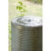 Large Modern Cylinder Ribbed Tower Water Fountain, Contemporary Antique Finish Outdoor Bird Bath Concrete Fountain - Antique Blue - Image 4
