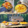 Stainless Steel Pizza Oven Outdoor 12" Automatic Rotatable Pizza Ovens, Portable Wood Fired Pizza Oven Pizza Maker With Timer, Built-In Thermometer, Pizza Cutter & Carry Bag - Silver - Image 16