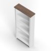 Hampton - High 5 Shelf Bookcase - Jasmine Whitewash / Barnwood - Image 3