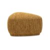 Pebble - Rounded Triangle Cocktail Ottoman - Mustard Yellow Tweed - Image 3