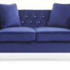 Chic Contemporary Loveseat - Blue - Image 2