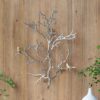 Metal Branch Wall Sculptures With Bird Accents (Set of 2) - Silver Multi - Image 2