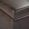 Dover - Storage Ottoman Bench - Distressed Brown - Image 7