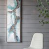 Elongated Modern Abstract Oil Painting, Rectangle Framed Wall Art (Set of 2) - Multicolor - Image 5