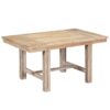 Topmax - 6 Piece Farmhouse Extendable Dining Table With Footrest, 4 Upholstered Dining Chairs And Dining Bench, Two 11" Removable Leaf - Natural / Beige - Image 16