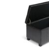 Dover - Storage Ottoman Bench - Midnight Black - Image 4