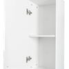 Freestanding Cabinet With Inadjustable Shelves And Two Doors For Kitchen, Dining Room - White - Image 7