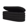 Fuji - Upholstered Oval Storage Bench - Ebony Black - Image 4