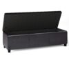 Avalon - Extra Large Storage Ottoman Bench - Tanners Brown - Image 3