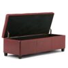 Avalon - Storage Ottoman Bench - Red - Image 3
