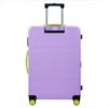 Hardshell Luggage Sets 3 Pieces Contrast Color Suitcase With Spinner Wheels And Tsa Lock 20" 24" 28" Available - Purple - Image 4