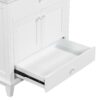 Bathroom Vanity Base Without Sink, Bathroom Cabinet With Two Doors And One Drawer - White - Image 18