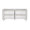 Accent Cabinet 4 Door Wooden Cabinet Sideboard Buffet Server Cabinet Storage Cabinet, For Living Room, Entryway, Hallway, Office, Kitchen And Dining Room - White Wash - Image 10