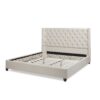 Manhattan - King Shelter Platform Bed Frame - Light Beige - Image 4