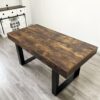 Extendable Dining Room Table For 6 8 10, Modern Farmhouse Wooden Kitchen Expanding Table, Long Large Expandable Dining Room Conference Table - Deep Rustic Brown - Image 5