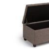 Sienna - Storage Ottoman Bench - Fawn Brown - Image 8