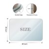 40X30" Brushed Silver Rounded Corner Rectangle Bathroom Mirror For Wall Metal Frame Wall Mounted Bathroom Mirror Vanity Bathroom Mirror (Horizontal & Vertical) - Silver - Image 12