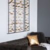 Metal Decorative Wall Art With Frame, Wall Decor For Living Room (Set of 3) - Gold - Image 6
