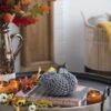 Chenille Weighted Pumpkin (Set of 3) - Gray - Image 2