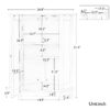 Bathroom Cabinet Triangle Corner Storage Cabinet With Adjustable Shelf Modern Style - White - Image 2