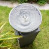 16.3" Polyresin Zen Bowl Water Fountain, Outdoor Bird Feeder / Bath Fountains, Relaxing Water Feature For Garden Lawn Backyard Porch - Gray - Image 6