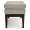 Carlson - Small Ottoman Bench - Greige - Image 3
